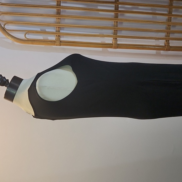 LAUREN Ralph Lauren Black maxi dress sleeveless size M classic luxury minimalist - Picture 6 of 9